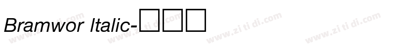 Bramwor ltalic字体转换
